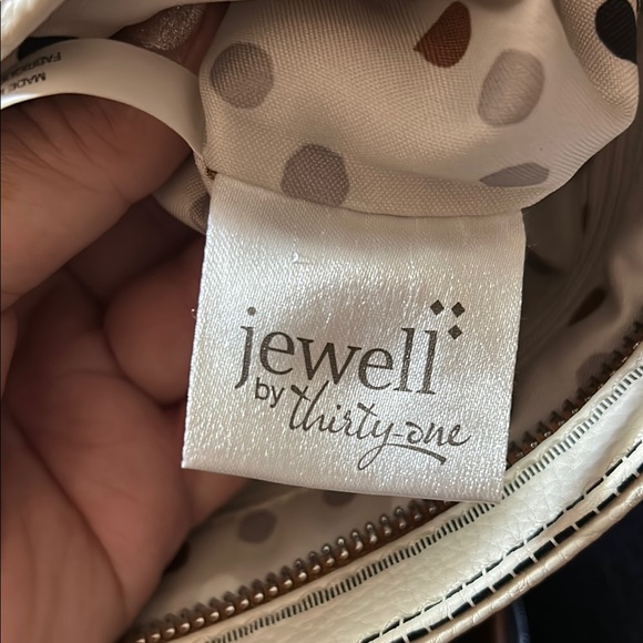 Striped Tan and Black Women's Bag - Picture 6 of 7